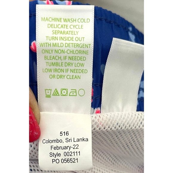 Lilly Pulitzer Men’s Capri Swim Trunks Borealis Blue Swim On Over MED or LG  $98 - Picture 10 of 11